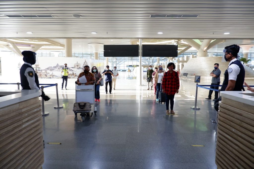 Protokol kesehatan yang diterapkan di Yogyakarta International Airport (YIA) © Yogyakarta International Airport